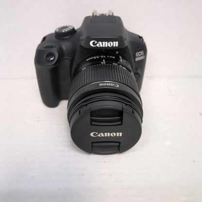 Canon EOS 4000D 18.0MP DSLR Camera Black w/ EF-S 18-55mm III Lens & Flash Kit