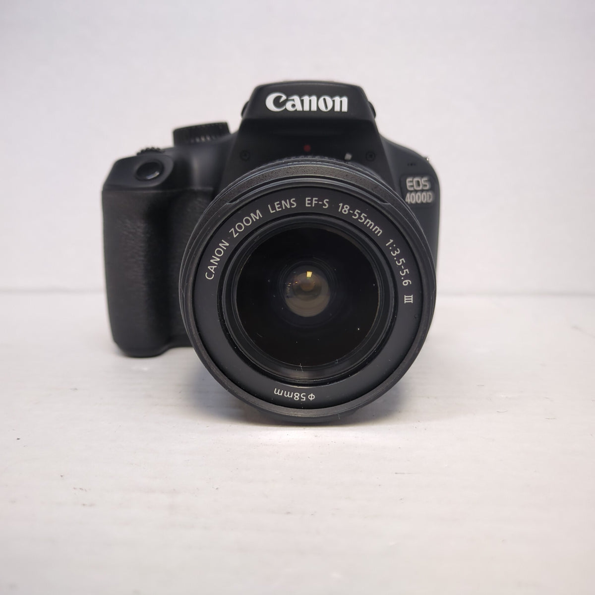 Canon EOS 4000D 18.0MP DSLR Camera Black w/ EF-S 18-55mm III Lens & Flash Kit