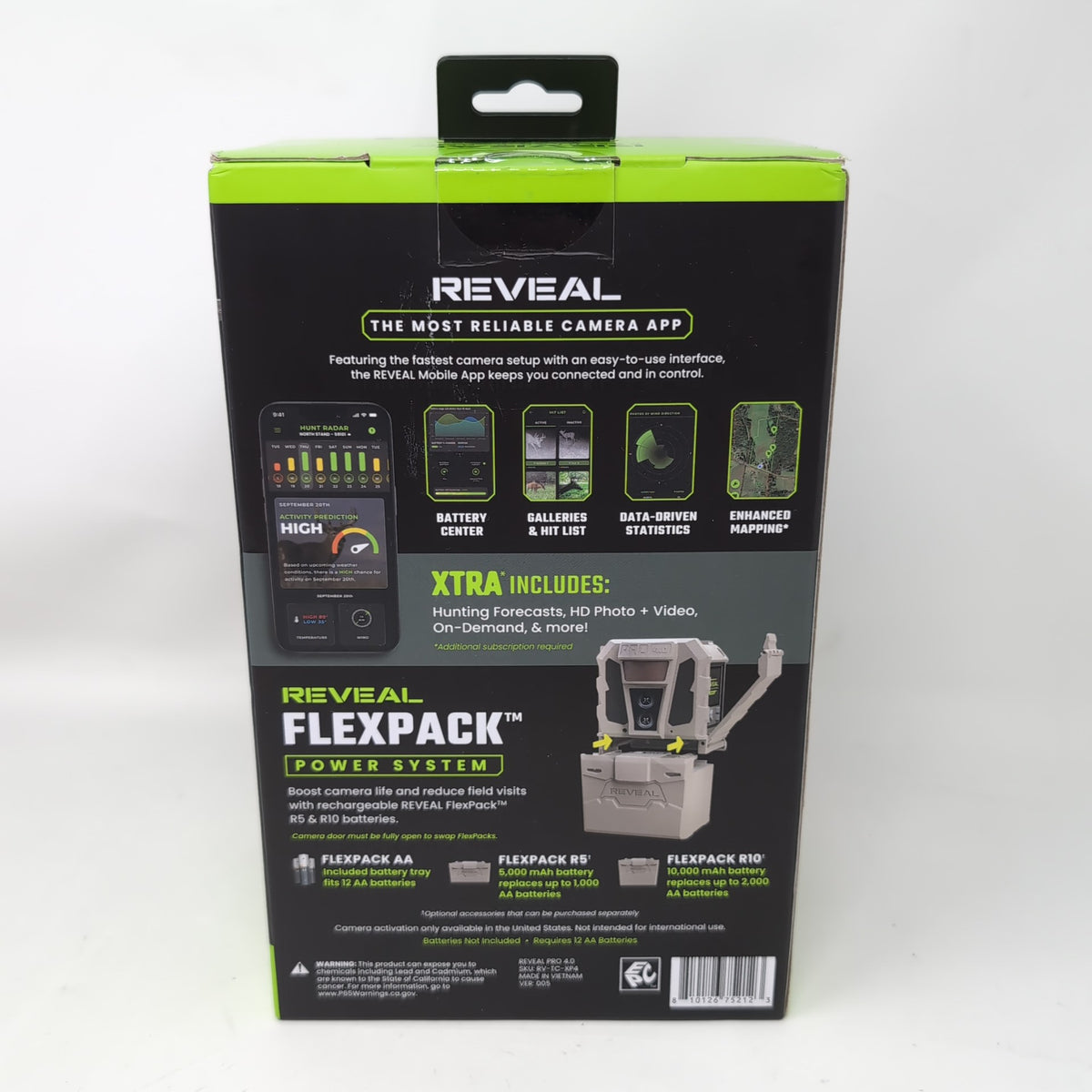 New Tactacam Reveal Pro 4.0 Cellular Trail Camera RV-TC-XP4