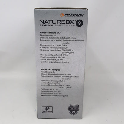 New Celestron Nature DX 8x42 Roof Prism Binoculars 72322