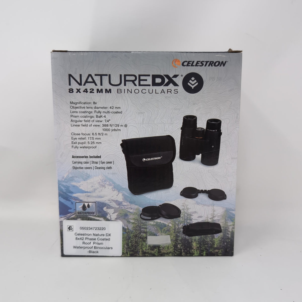 New Celestron Nature DX 8x42 Roof Prism Binoculars 72322