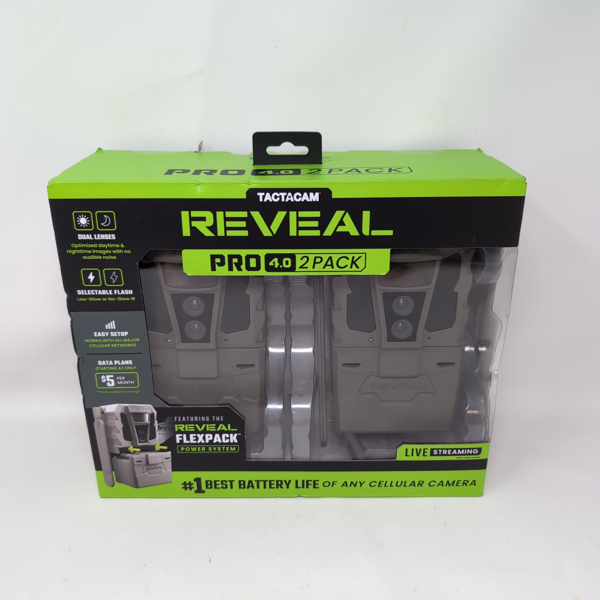 New Tactacam Pro 4.0 2-Pack Cellular Trail Camera RV-XP4-BNDL1