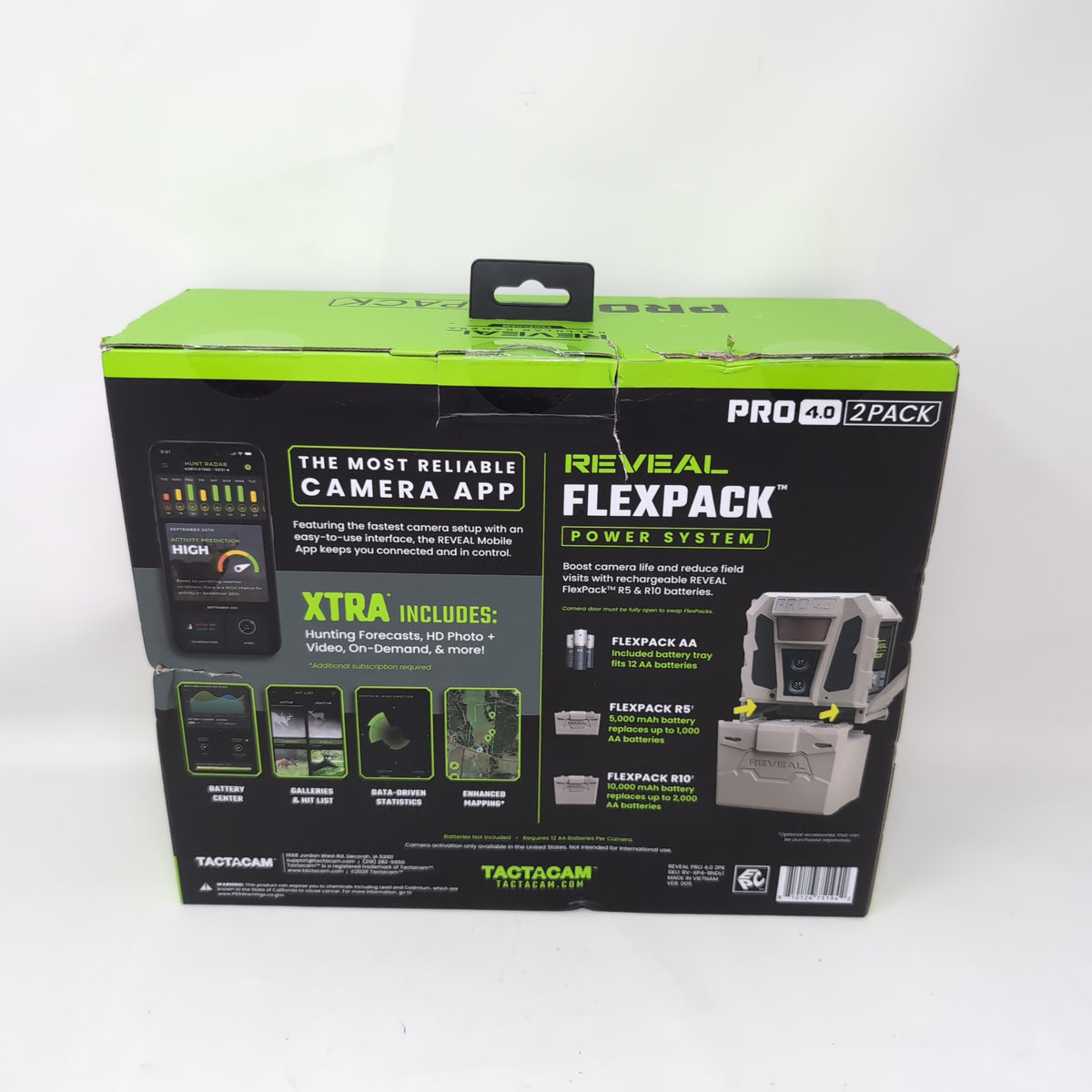 New Tactacam Pro 4.0 2-Pack Cellular Trail Camera RV-XP4-BNDL1