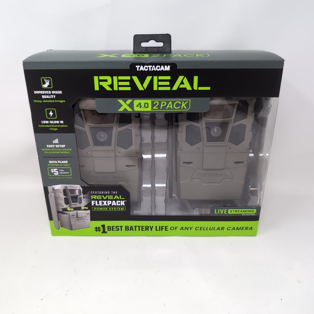 New Tactacam X 4.0 2-Pack Cellular Trail Camera RV-XG4-BNDL1