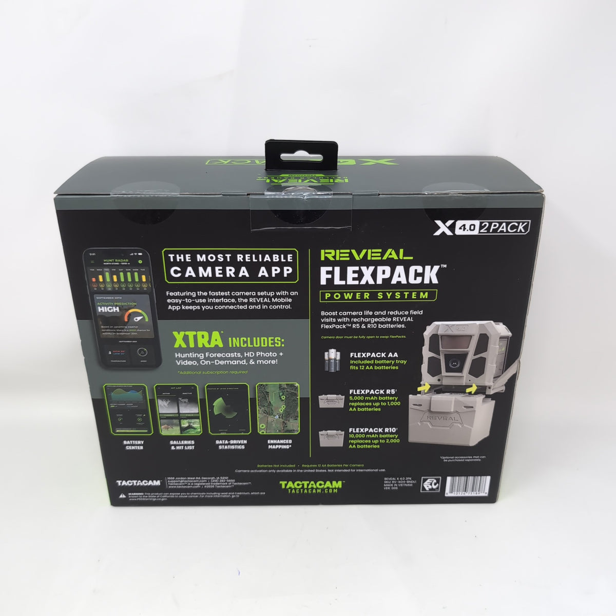 New Tactacam X 4.0 2-Pack Cellular Trail Camera RV-XG4-BNDL1