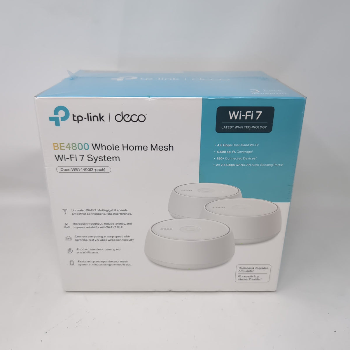 New TP-Link BE4800 Dual Band WiFi 7 WB14400 Home Mesh System