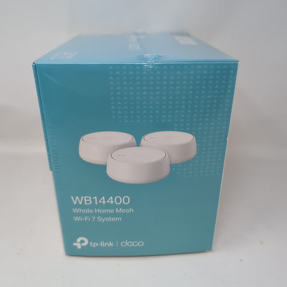 New TP-Link BE4800 Dual Band WiFi 7 WB14400 Home Mesh System
