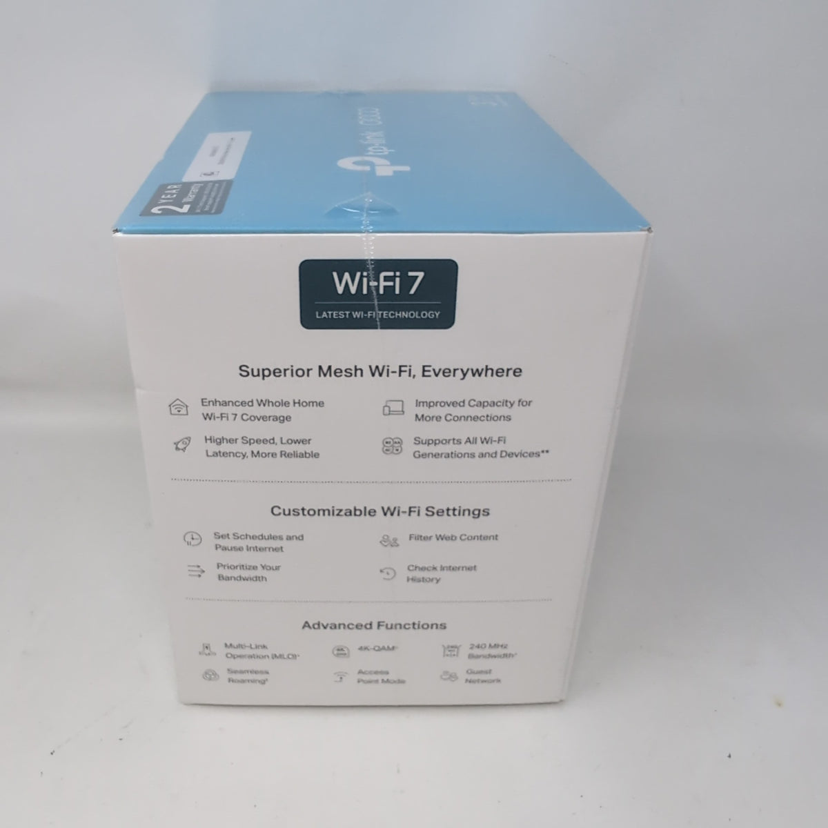New TP-Link BE4800 Dual Band WiFi 7 WB14400 Home Mesh System