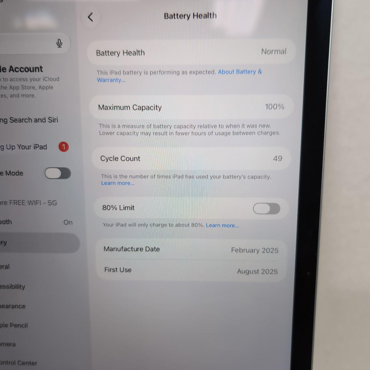 WiFi Only Apple iPad Air 11" M3 128GB Blue MC9X4LL/A