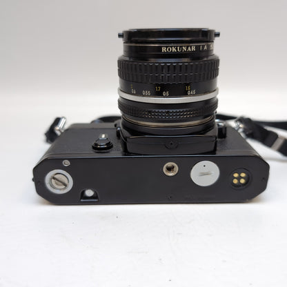 Nikon FE 35mm Film Camera Black w/ Nikkor 50mm f/1.8 Lens 