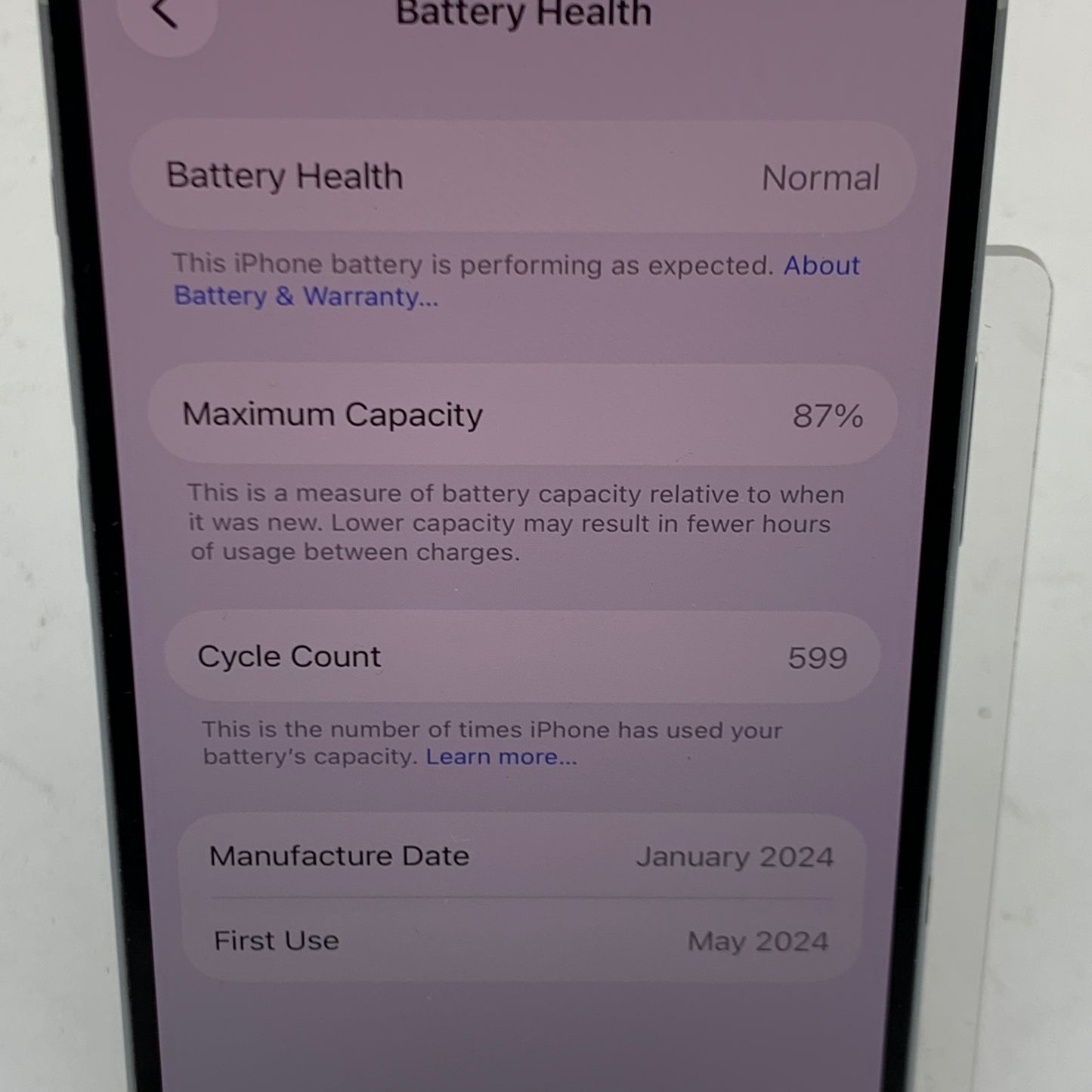Factory Unlocked Apple iPhone 15 128GB Blue MTLY3LL/A