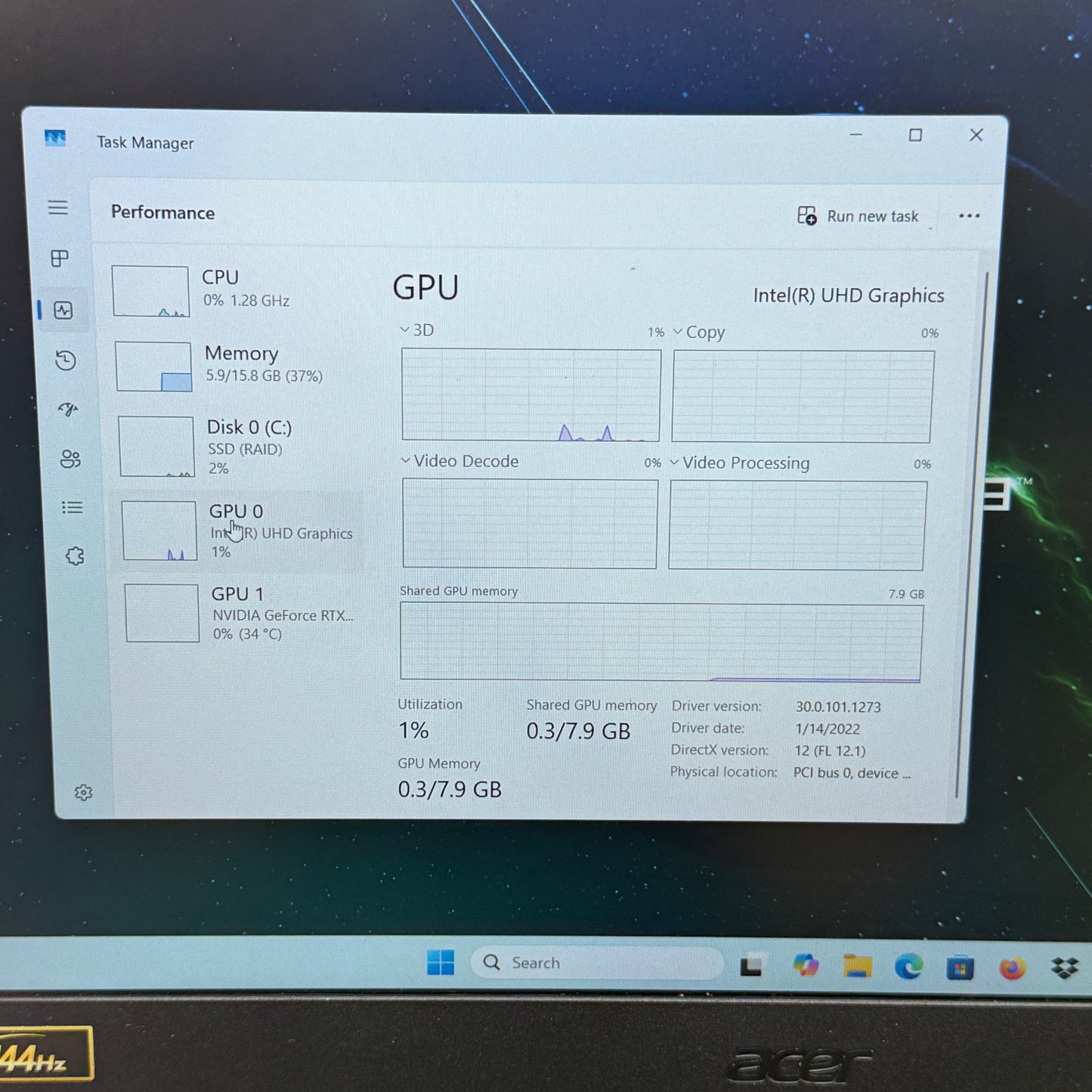 Acer Nitro 5 AN515-57 15.6" i7-11800H 2.3GHz 16GB RAM 512GB SSD GeForce RTX 