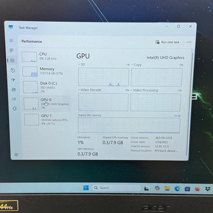 Acer Nitro 5 AN515-57 15.6" i7-11800H 2.3GHz 16GB RAM 512GB SSD GeForce RTX 