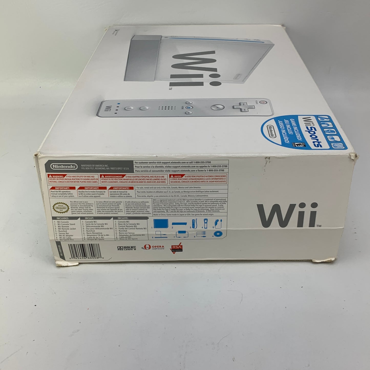 Nintendo Wii Video Game Console RVL-001 White