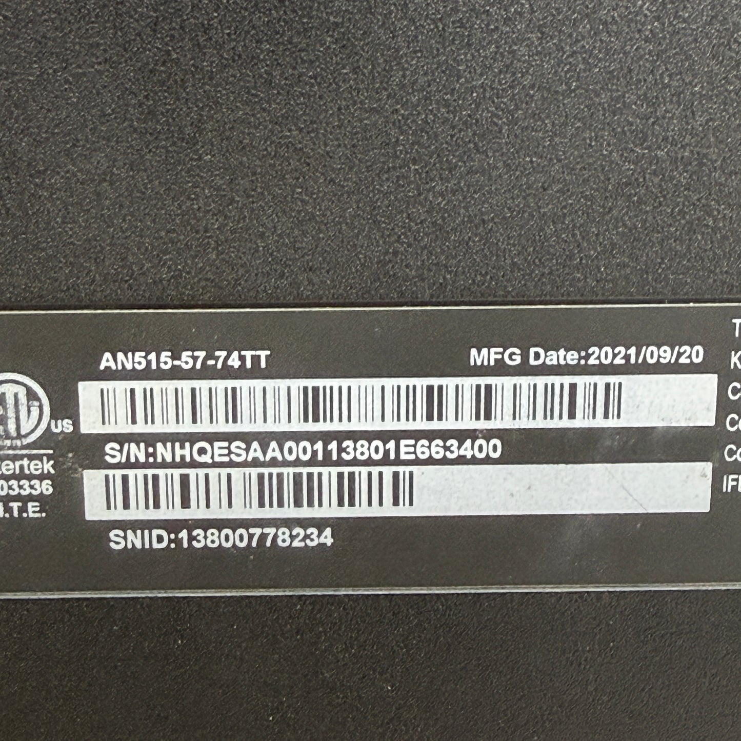 Acer Nitro 5 AN515-57 15.6" i7-11800H 2.3GHz 16GB RAM 512GB SSD GeForce RTX 