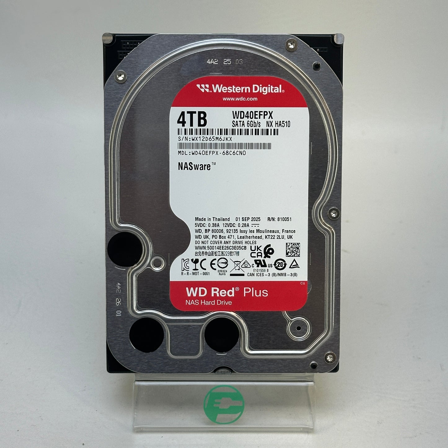 WD 3.5" Red Plus 4TB eSATA III 6Gbps HDD WD40EFPX-68C6CN0
