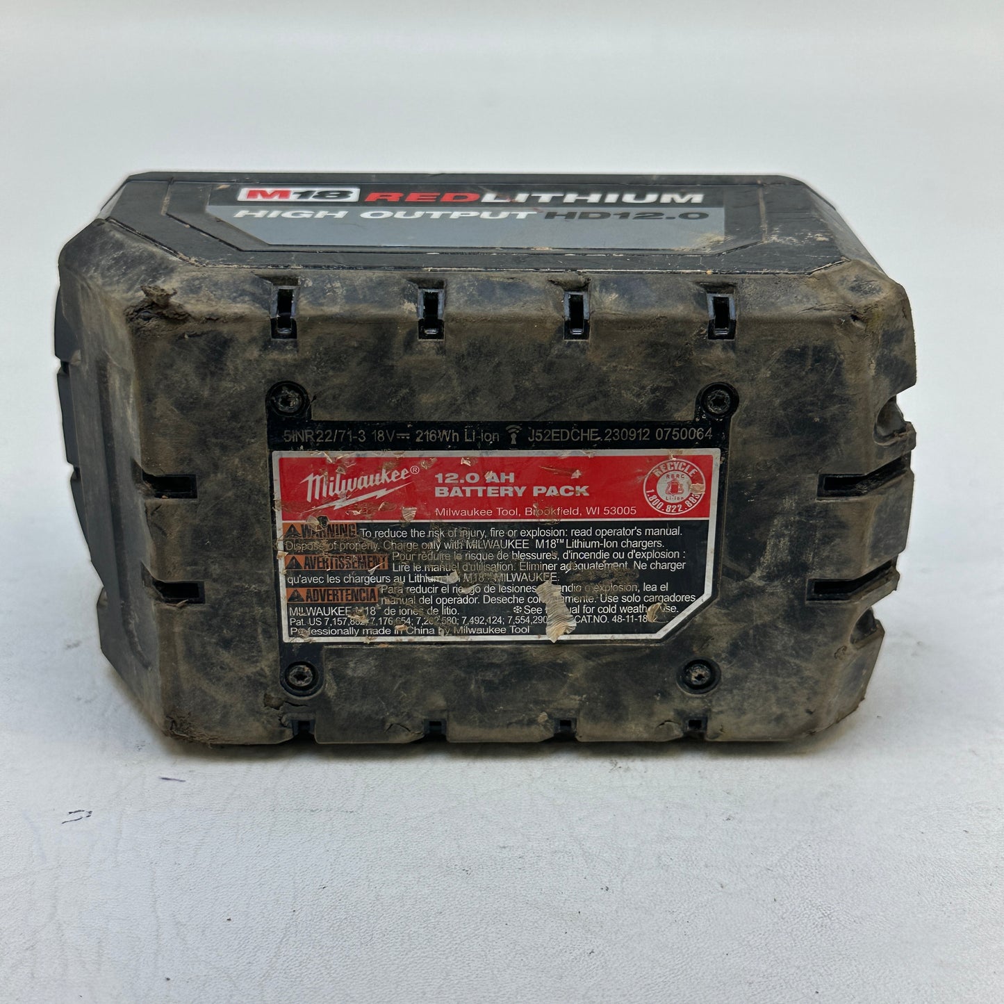 Milwaukee M18 RedLithium High Output HD12.0 18V Battery 48-11-1812