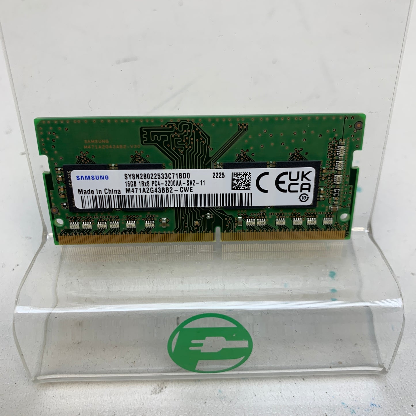Samsung 1Rx8 PC4-3200AA-SA2 16GB (1x16GB) RAM DDR4 3200MHz M471A2G43BB2-CWE