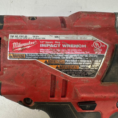 Milwaukee 2767-20 M18 FUEL High Torque 1/2" Impact Wrench w/Friction