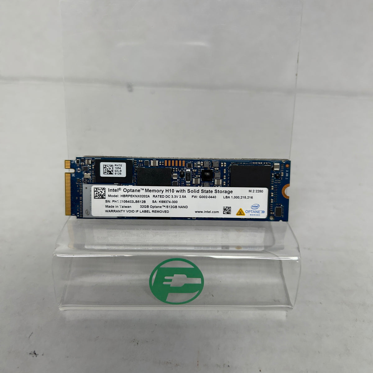 Intel M.2 2280 HBRPEKNX0202A 512GB PCIe NVMe 3.0 x4 SSD