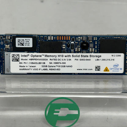 Intel M.2 2280 HBRPEKNX0202A 512GB PCIe NVMe 3.0 x4 SSD