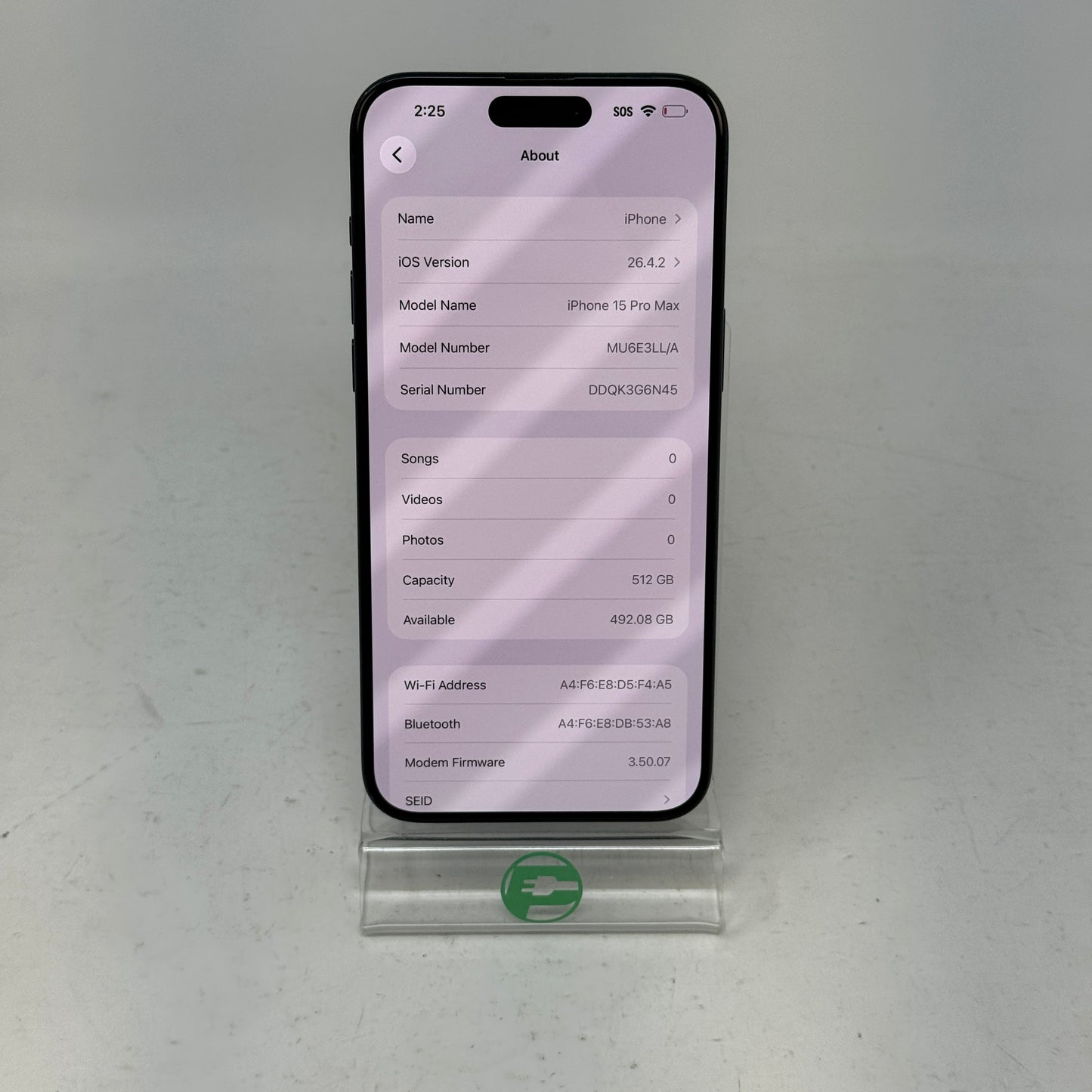Factory Unlocked Apple iPhone 15 Pro Max 512GB Blue Titanium MU6E3LL/A