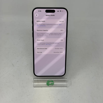 Factory Unlocked Apple iPhone 15 Pro Max 512GB Blue Titanium MU6E3LL/A