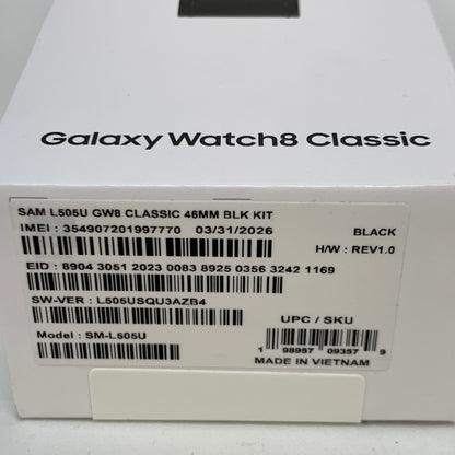 New Unlocked Samsung Galaxy Watch8 Armor Aluminum SM-L505U