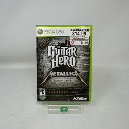 Guitar Hero: Metallica (Microsoft Xbox 360, 2009)