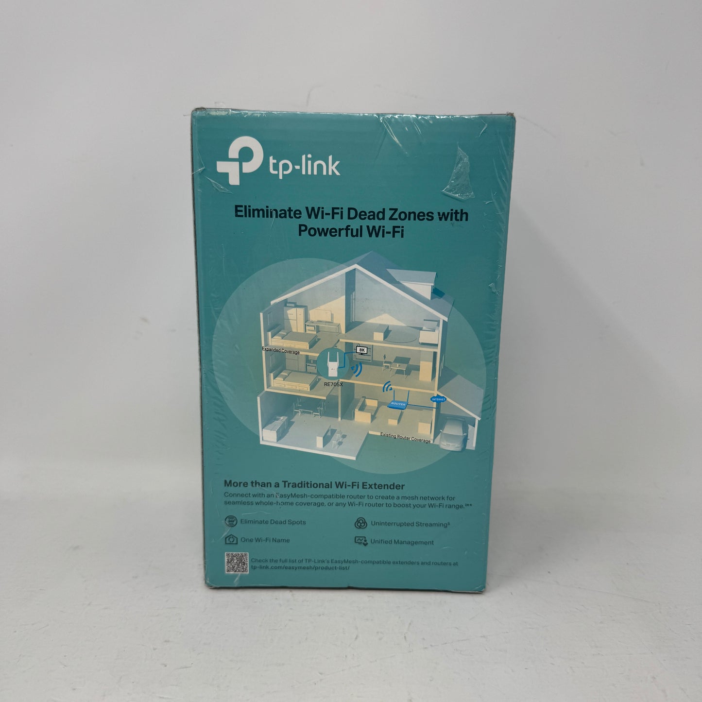 New Tp-Link AX3000  Wireless AX3000 Wi-Fi 6 Range Extender RE705X
