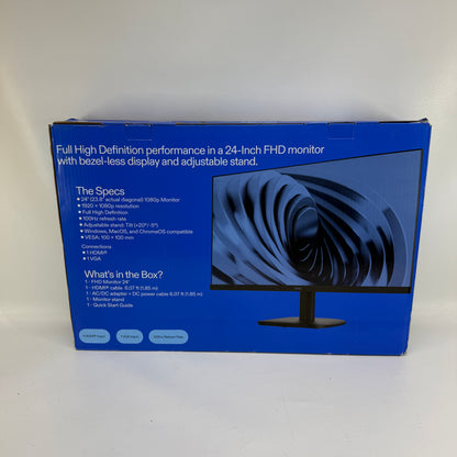 New onn. Office Monitor 24" 100162751 FHD IPS LCD 100Hz Business Monitor