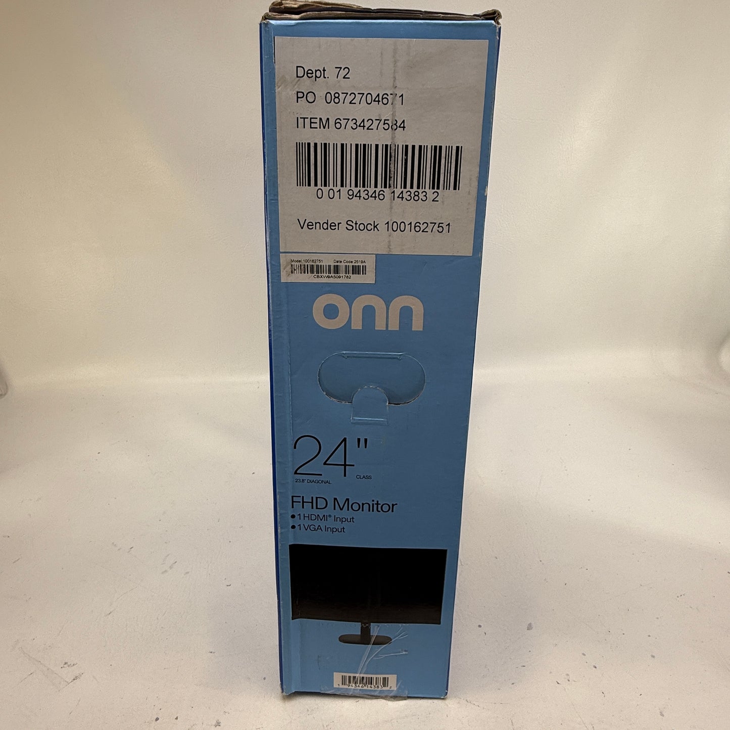 New onn. Office Monitor 24" 100162751 FHD IPS LCD 100Hz Business Monitor