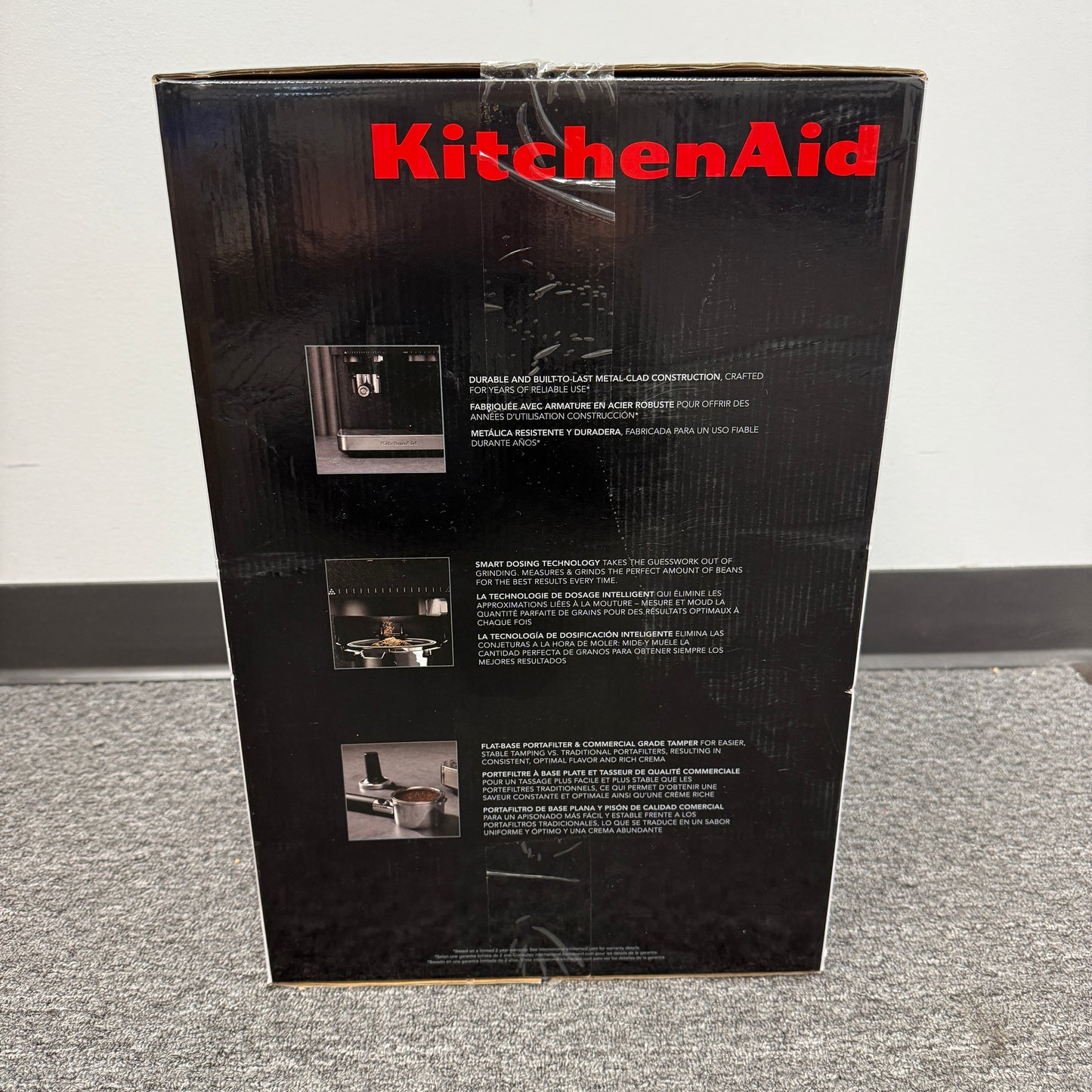 New KitchenAid Semi-Automatic Espresso Machine With Burr Grinder KES6551BK