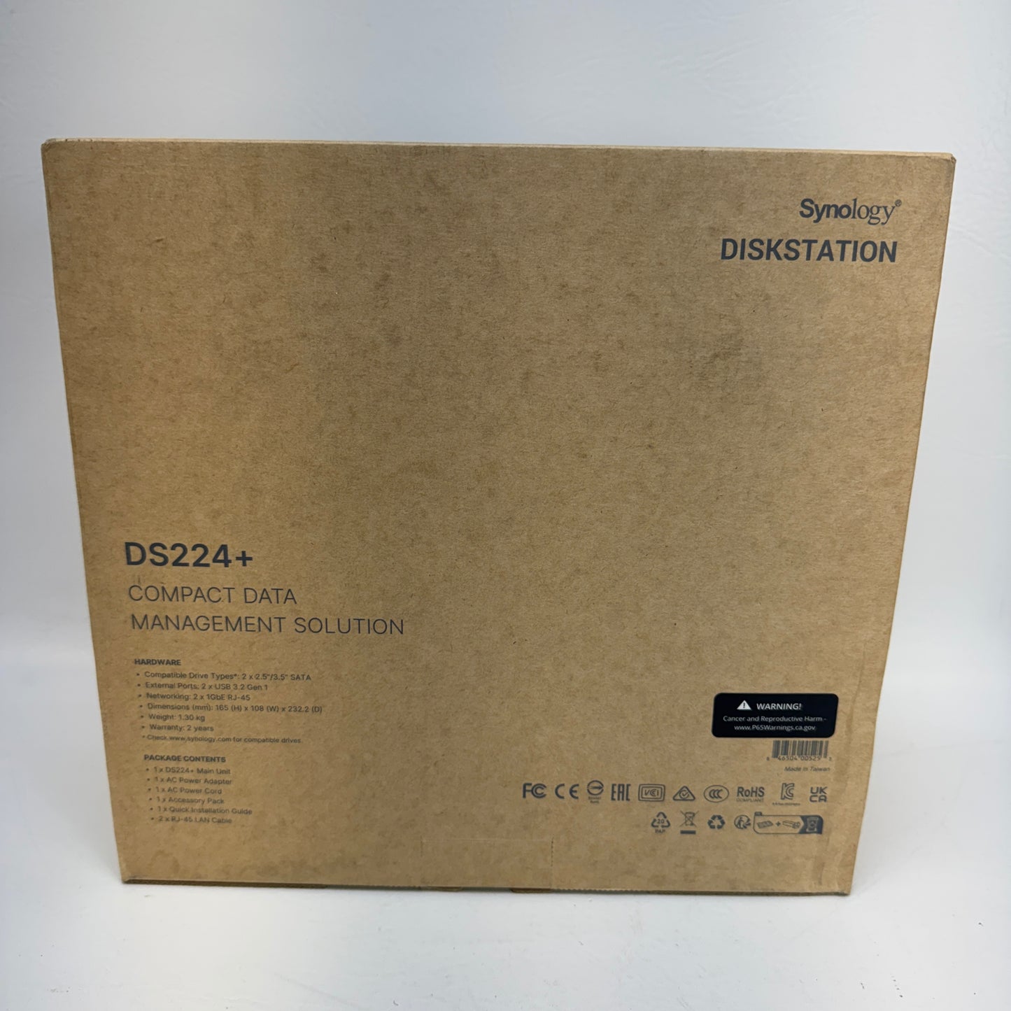 New Synology DS224+ DiskStation 2-Bay Network Attached Storage