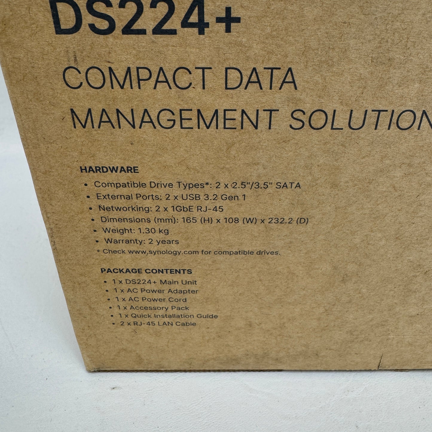 New Synology DS224+ DiskStation 2-Bay Network Attached Storage