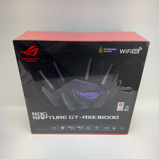 New Republic of Gamers ROG Rapture GT-AXE16000 Quad-Band WiFi 6E Gaming Router