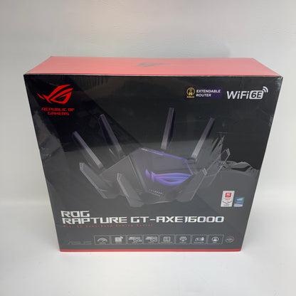 New Republic of Gamers ROG Rapture GT-AXE16000 Quad-Band WiFi 6E Gaming Router