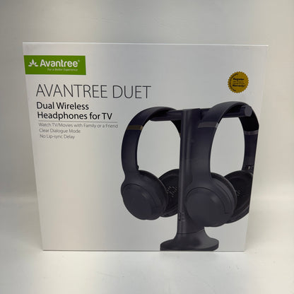 Avantree Duet Dual Wireless TV Headphone System WSHT-D6129