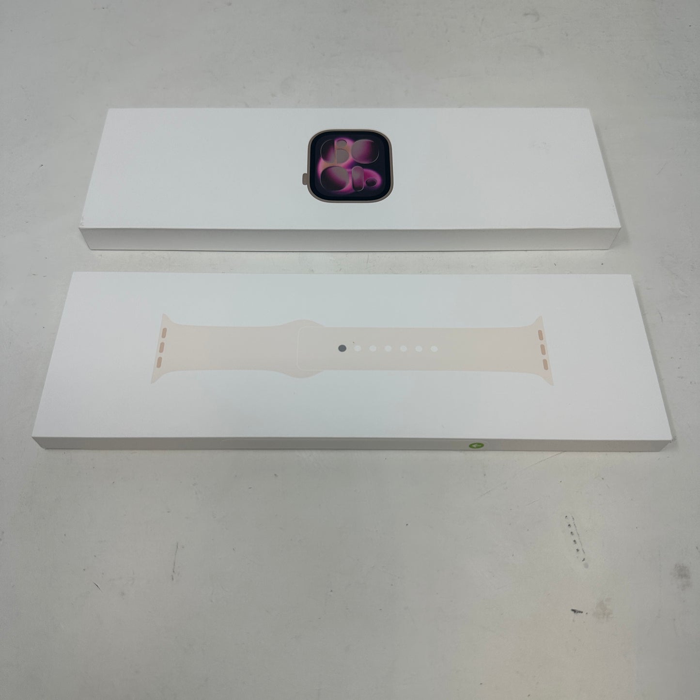New GPS Only Apple Watch Series 11 42MM Rose Gold Aluminum Light Blush Sport Band MEU04LW/A