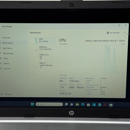 HP Laptop 15-DW1033DX 15.6" Celeron N4020 1.1GHz 16GB RAM 1TB SSD
