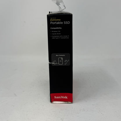 New SanDisk Portable Extreme Portable SSD 1TB USB 3.2 Gen 2 SSD SDSSDE51-1T00-AW25