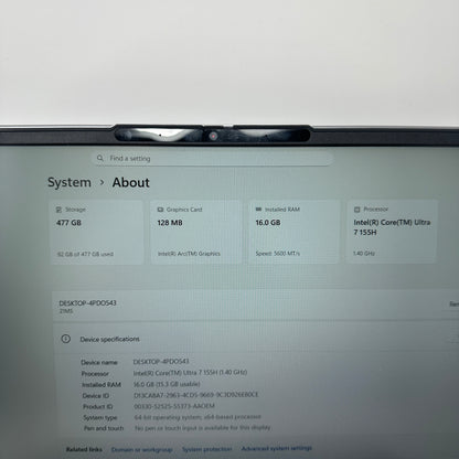 Lenovo ThinkBook 16 G7 IML 16" Core Ultra 7 155H 1.4GHz 16GB RAM 512GB SSD