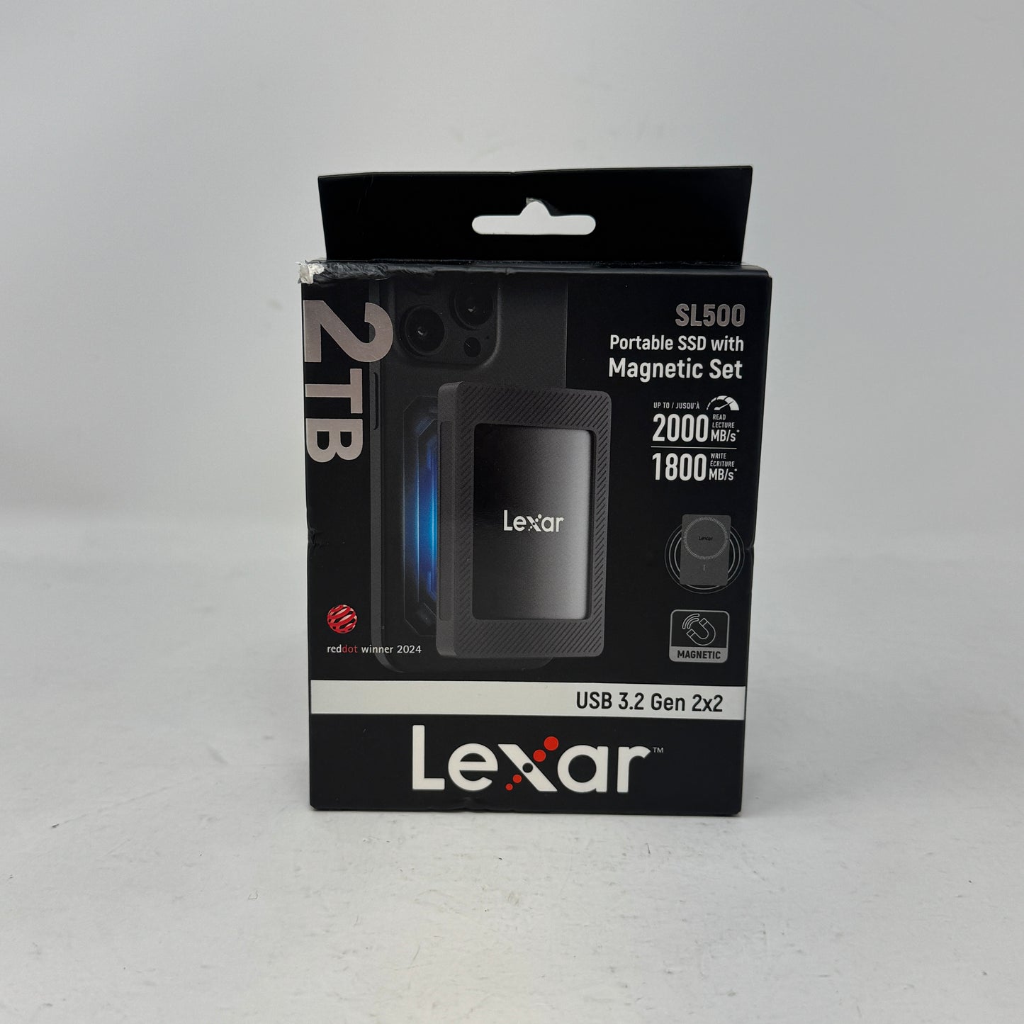 New Lexar Portable SL500 2TB USB 3.2 Gen 2x2 SSD LSL500M002T-RNBWU