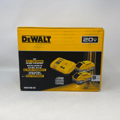 New Dewalt 20V Lithium-Ion Battery & Charger Kit DCB2108-2C