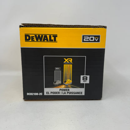New Dewalt 20V Lithium-Ion Battery & Charger Kit DCB2108-2C