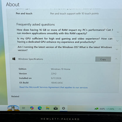 HP Spectre X360 13.3" i7-6500U 2.5GHz 16GB RAM 512GB SSD Laptop