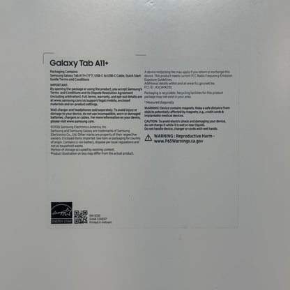 New WiFi Only Samsung A11+ 11.0 128GB Gray SM-X230