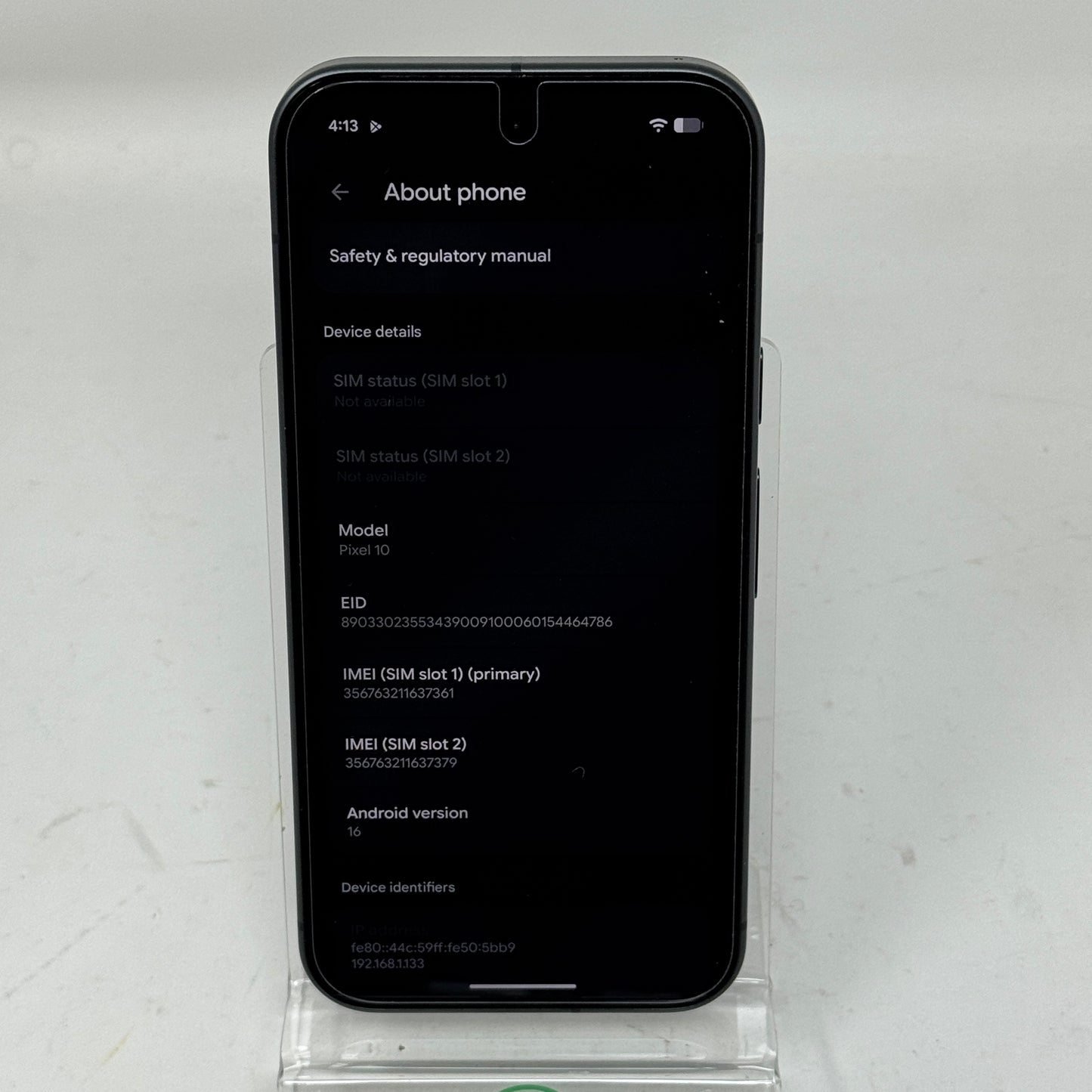 T-Mobile Google Pixel 10 128GB Obsidian GA09744