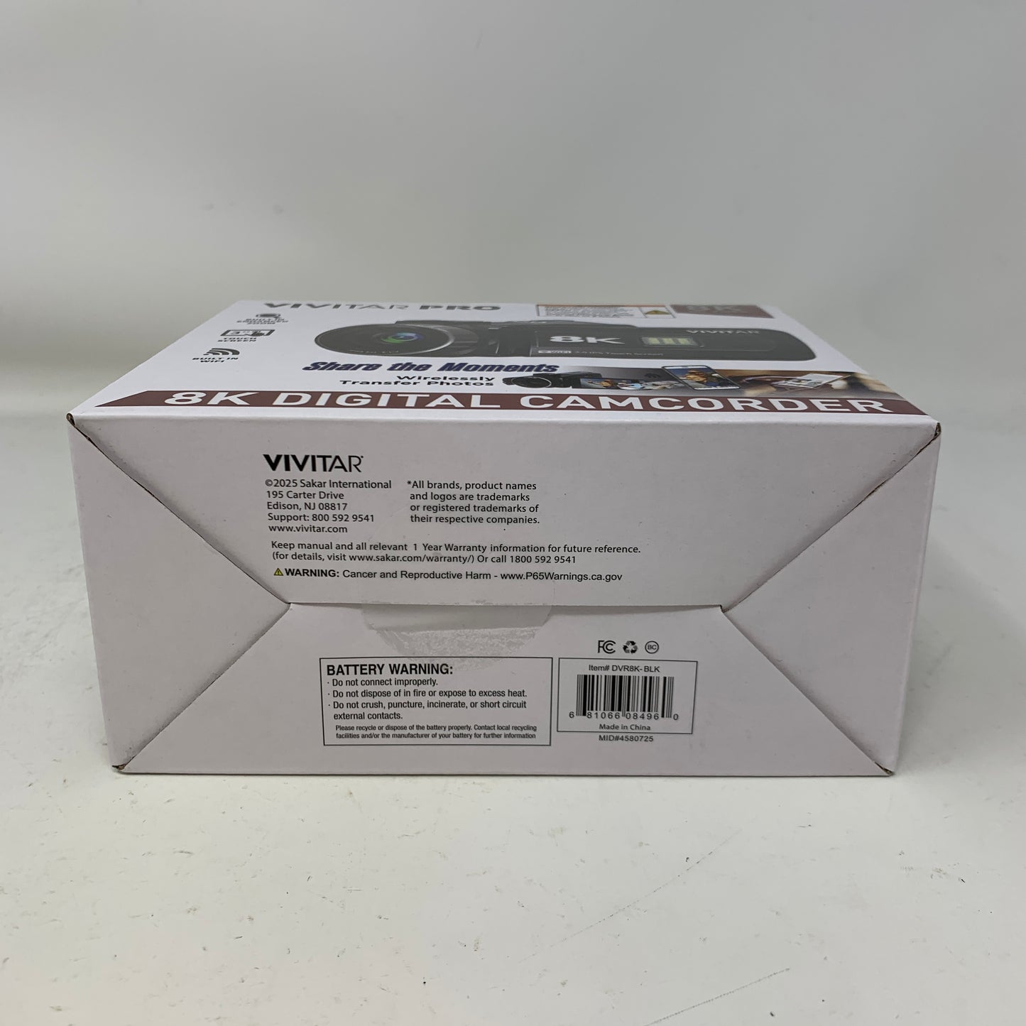 New Vivitar Pro DVR8K-BLK-STK-4 8K HD Video Digital Camcorder 64MP WiFi 18x Zoom