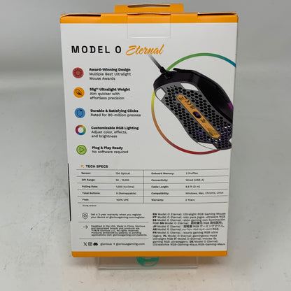 Glorious Model O Eternal Lightweight Wired Optical Gaming Mouse GLO-OE-W-BLK